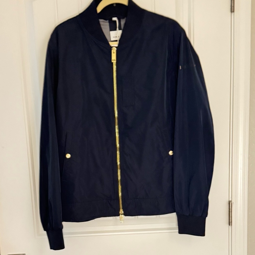 BURBERRY 
Blue Shell Bomber Jacket
Women’s Size XXL - Picture 8 of 14